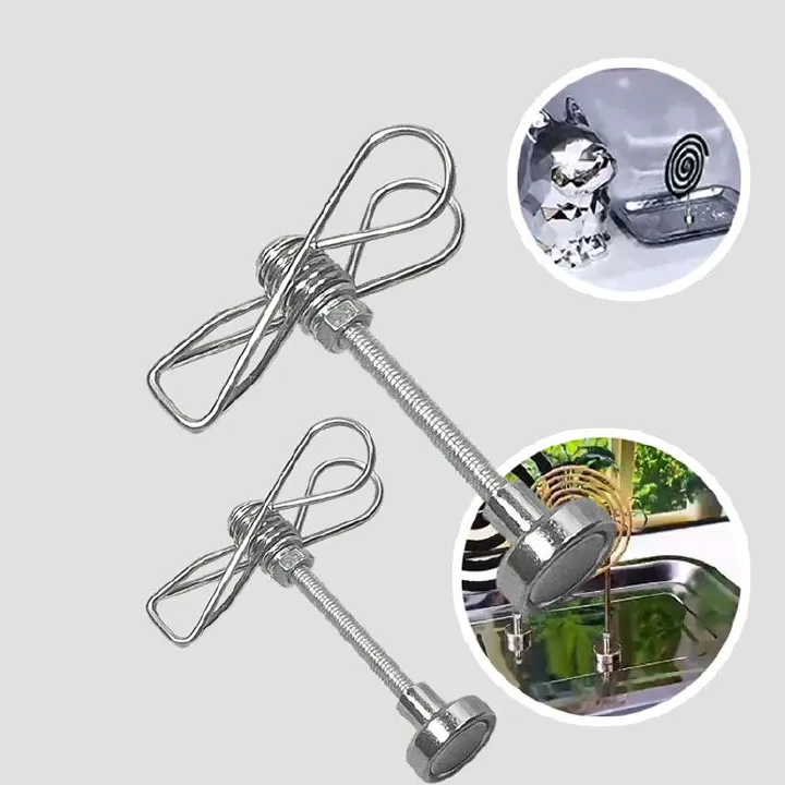 Household Magnetic Mosquito Coil Clip - Multi-functional Strong Magnetic Holder, Portable Incense Clip (New Design)