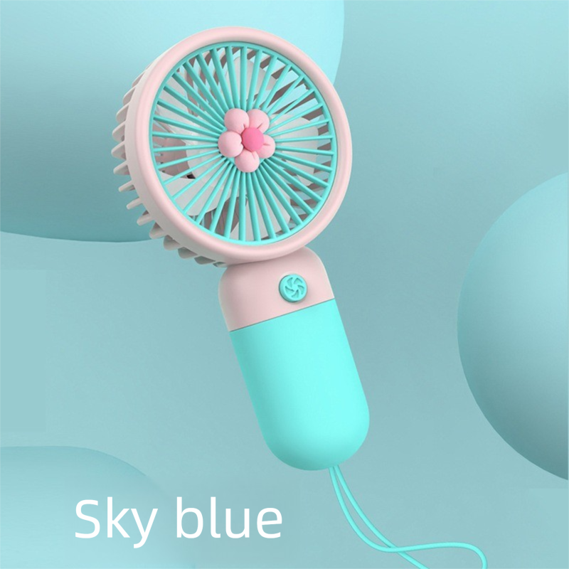 Mini Handheld Fan - USB Rechargeable, Ultra-Quiet, Portable Desktop & Phone Stand, for Indoor/Outdoor Use