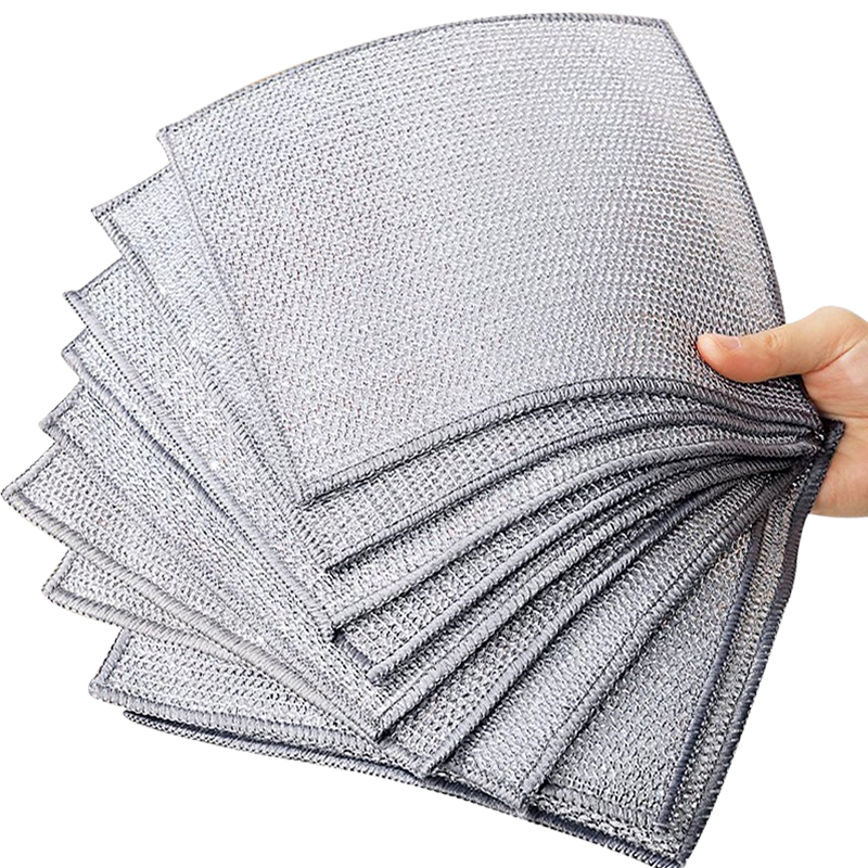 1PCS Stainless Steel Scouring Pad - Oil-Resistant Kitchen Scrubber  Heavy-Duty Metal Wire Cleaning Ball & Dish Scrubber  Durable Pot & Pan Cleaning Tool