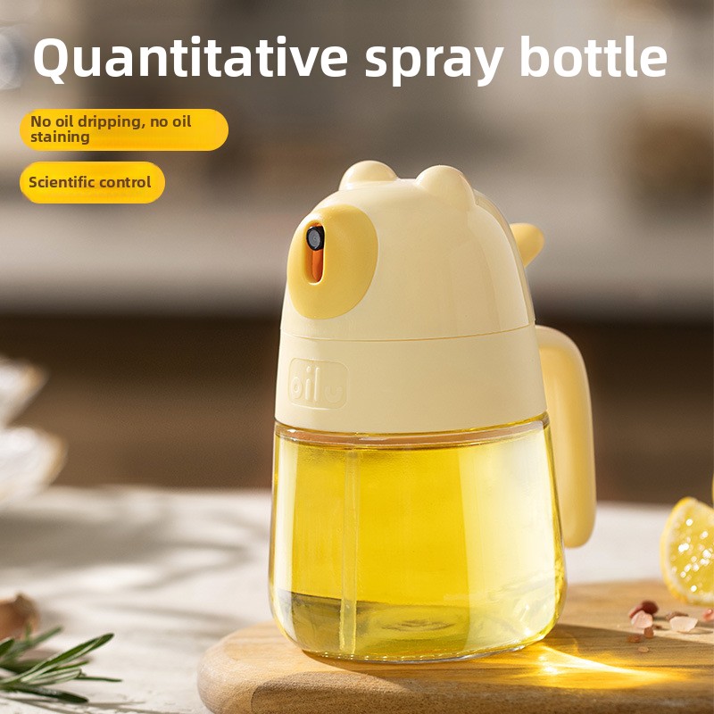 Glass spray bottle spray air fryer household kitchen glass fog edible oil food grade leakproof oil tank