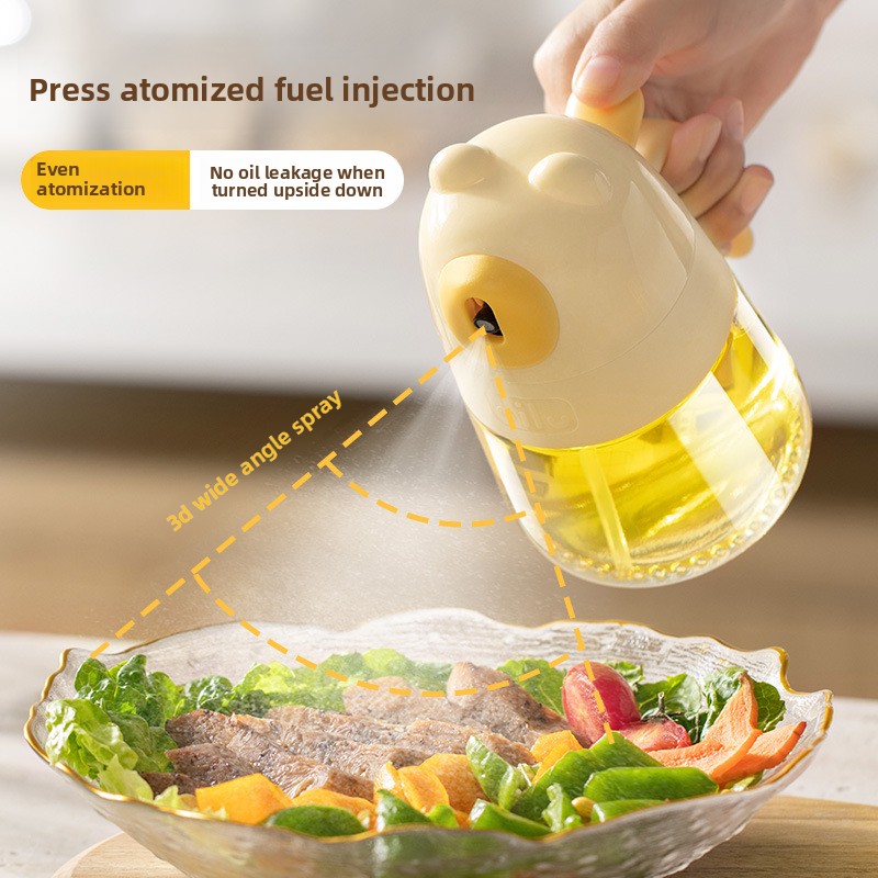 Glass spray bottle spray air fryer household kitchen glass fog edible oil food grade leakproof oil tank