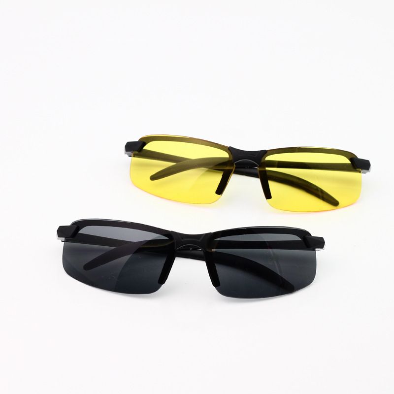 Men's sports sunglasses for day and night use, driving sunglasses, outdoor cycling, fishing glasses, night vision glasses
