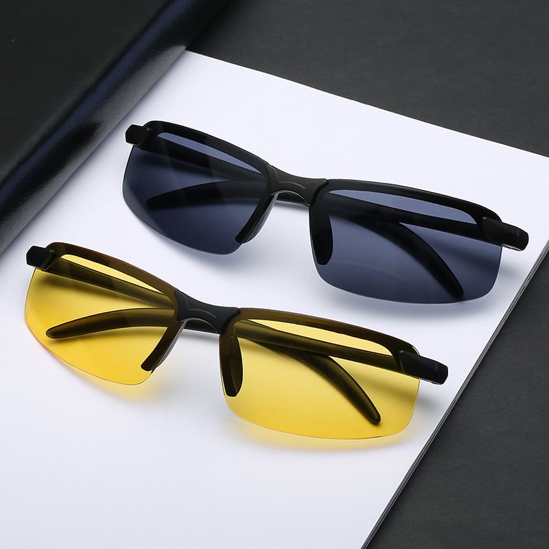 Men's sports sunglasses for day and night use, driving sunglasses, outdoor cycling, fishing glasses, night vision glasses