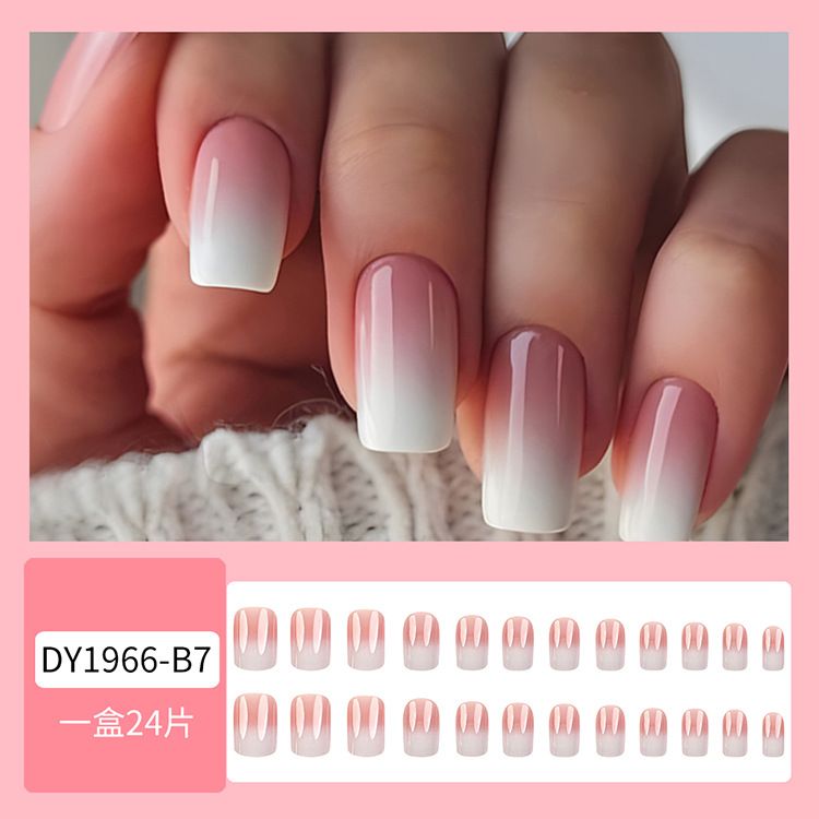 Medium-length detachable wearable nail art pieces for foreign trade