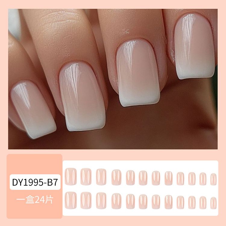 Medium-length detachable wearable nail art pieces for foreign trade
