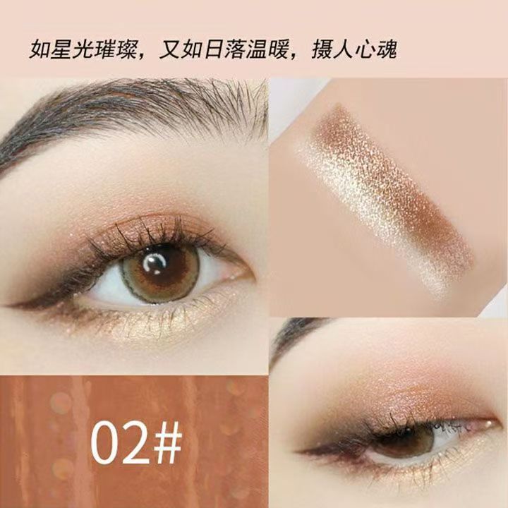 Eyeshadow pen, lazy person, eyeshadow stick, two-color gradient, daily student, no makeup smudge, waterproof, beginners, one application to shape view 4