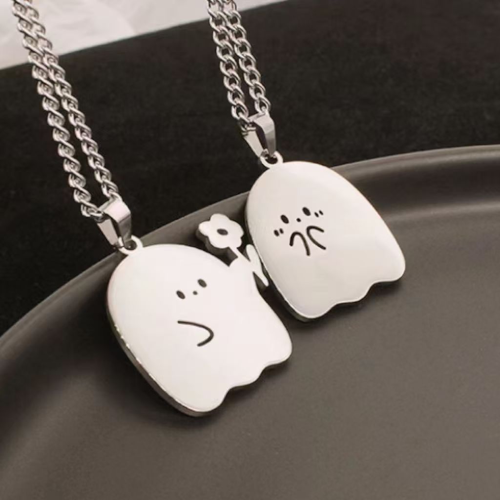 【 I Protect You 】 Ghost Little Monster Bracelet, a personalized cartoon cute couple's creative pendant
