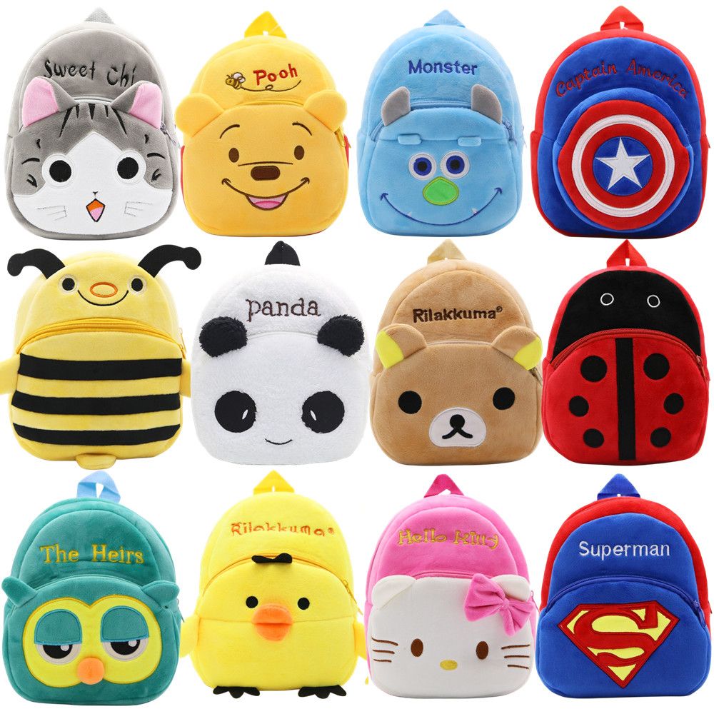 #002Infant Kindergarten Small Backpack 1-6 Years Old Cute Cartoon Boys Baby Lightweight Backpack Girls Outdoor Shoulder Bag