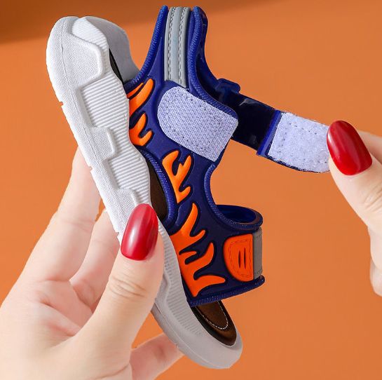 New Boys' Girls' Sandals Kids Wear-Resistant Soft-Soled Non-Slip Beach Sandals For Boys And Girls