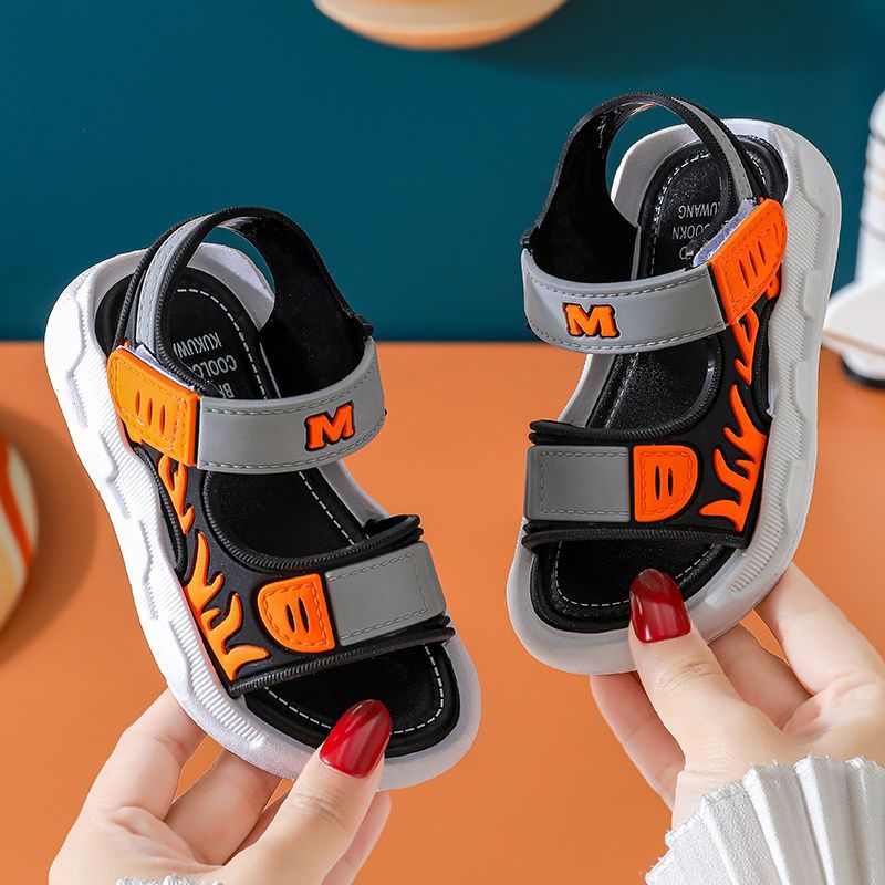 New Boys' Girls' Sandals Kids Wear-Resistant Soft-Soled Non-Slip Beach Sandals For Boys And Girls