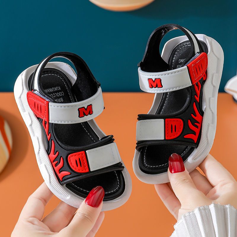 New Boys' Girls' Sandals Kids Wear-Resistant Soft-Soled Non-Slip Beach Sandals For Boys And Girls