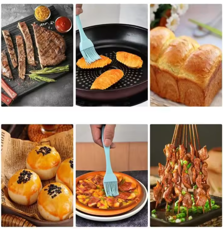 Silicone Oil Brush Barbecue Basting Brush Seasoning Sauce Cake Bread Butter Egg Heat Resistant Home Kitchen Baking Cooking Tools