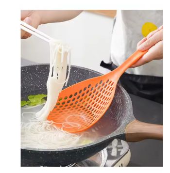 1pc Large Nylon Food Strainer Spoon - Creative Cooking Spatula, Colander, and Soup Strainer for Household Kitchen
