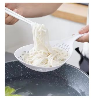 1pc Large Nylon Food Strainer Spoon - Creative Cooking Spatula, Colander, and Soup Strainer for Household Kitchen