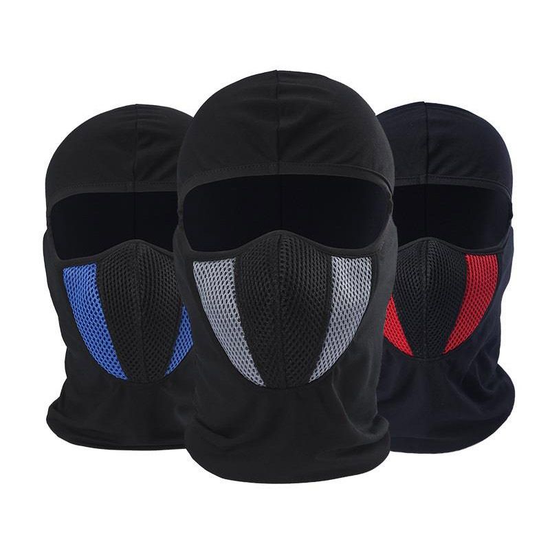 Breathable Motorcycle Full Face Masks Cycling Motocross Helmet Hood Moto Riding Neck Face Hood Moto Accessories