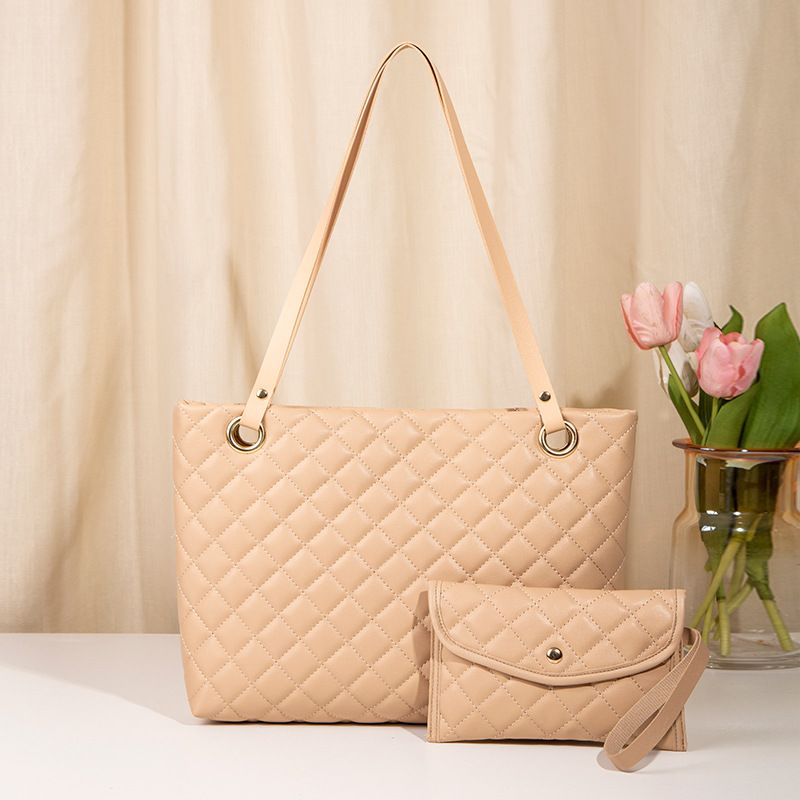 2Stes/PCS New Women's Bag European and American Fashion Mother Lady's Bag Handbag Bag Water Bucket Bag Commuter Joker Underarm Bag
