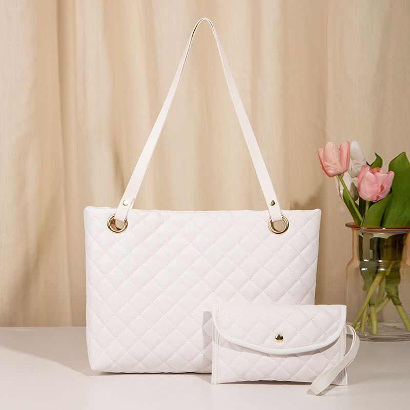 2Stes/PCS New Women's Bag European and American Fashion Mother Lady's Bag Handbag Bag Water Bucket Bag Commuter Joker Underarm Bag