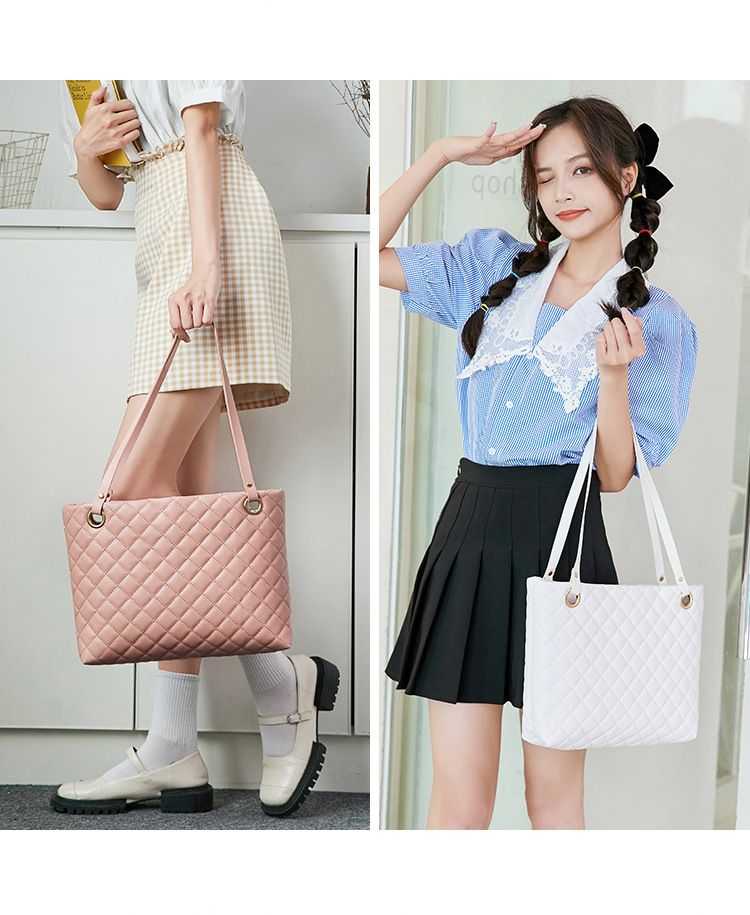 2Stes/PCS New Women's Bag European and American Fashion Mother Lady's Bag Handbag Bag Water Bucket Bag Commuter Joker Underarm Bag