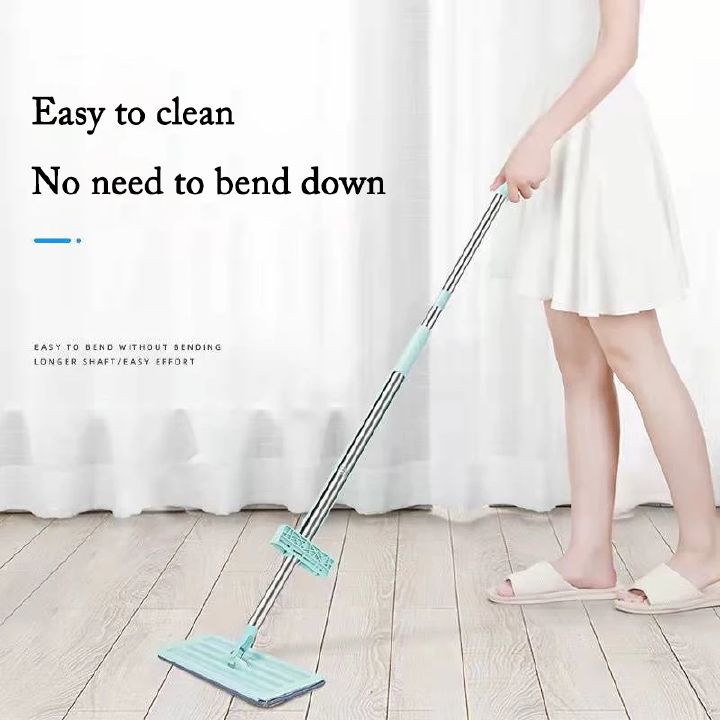 Squeeze Mop Floor Mops Reusable 360 Degree Hands-Free Lazy Flat Mop Wet And Dry Rotatable Mop Artifact Easy To Clean Mop