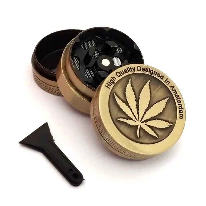 4-layer Herb Tobacco Weed Grinder Smoking Accessories Manual Hand Grass Spice Herb Grinder Miller Crusher Machine Kitchen