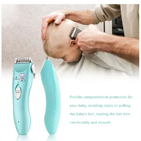 Silent Baby Hair Clipper Kids Hair Trimmers Chargeable Waterproof Professional Cordless Hair Clipper For Babies Children Infant