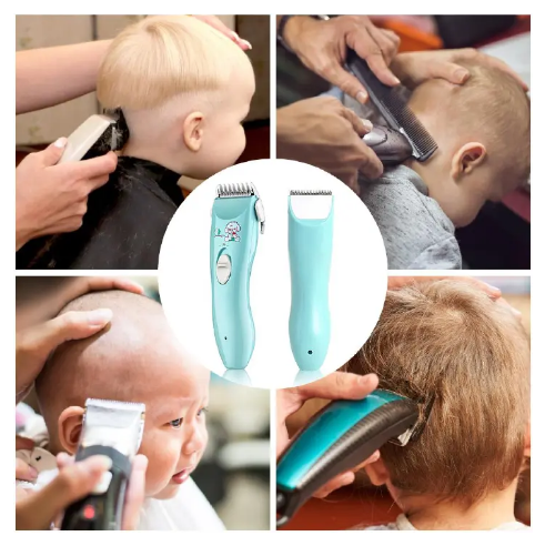 Silent Baby Hair Clipper Kids Hair Trimmers Chargeable Waterproof Professional Cordless Hair Clipper For Babies Children Infant