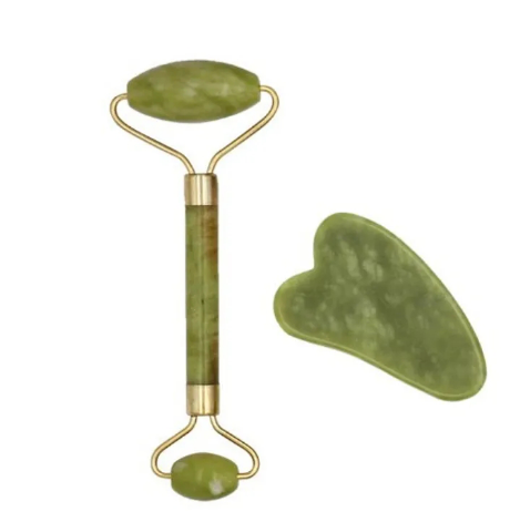 Facial Massage Jade Stone Roller Face Guasha Scraper Lift Beauty Slimming Tools Skin Relaxation