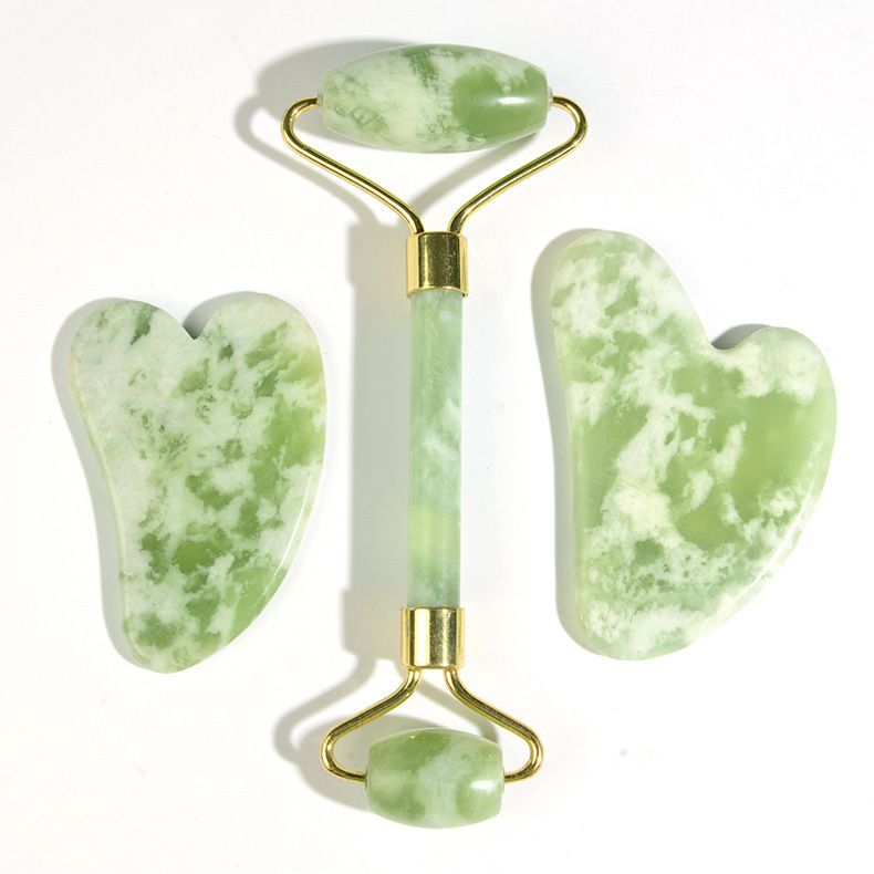 Facial Massage Jade Stone Roller Face Guasha Scraper Lift Beauty Slimming Tools Skin Relaxation