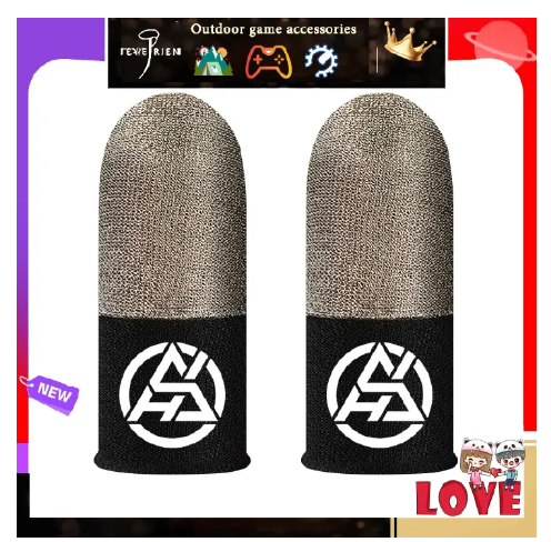 New finger sleeve game controller is suitable for PUBG sweat and scratch sensitive touch screen game finger thumb sleeve gloves breathable and scratch resistant touch screen game thumb gloves