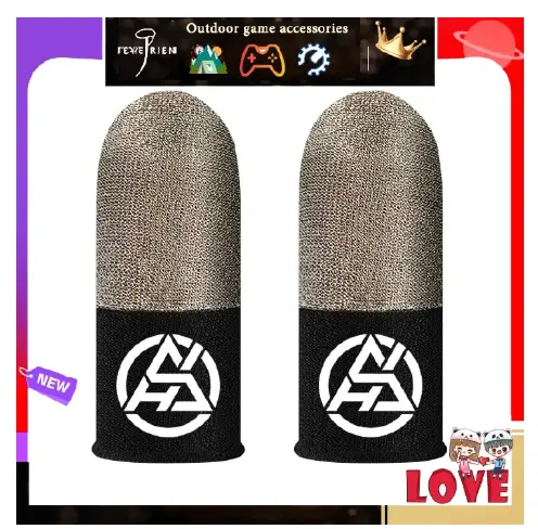 New finger sleeve game controller is suitable for PUBG sweat and scratch sensitive touch screen game finger thumb sleeve gloves breathable and scratch resistant touch screen game thumb gloves