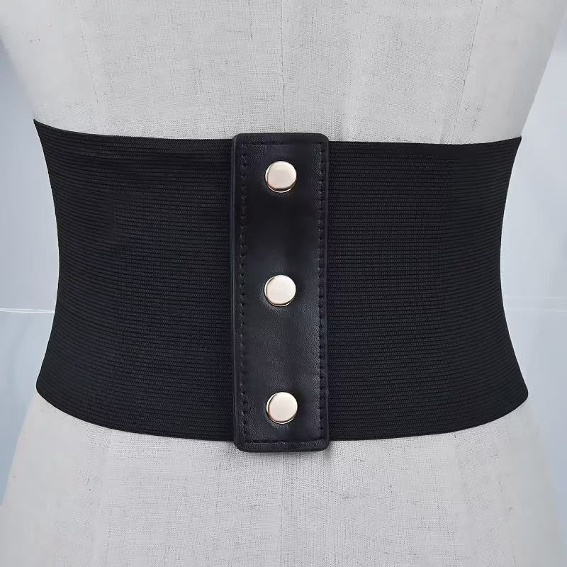Ladies Waist Belts, Women's Waist Belts Trainer Slimming Belts Elastic Shapewear PU Leather Binding PU Leather Belt Dress Skirt Suit Decoration Accessories Fashion Female Strap Slim Body Shaper Corset