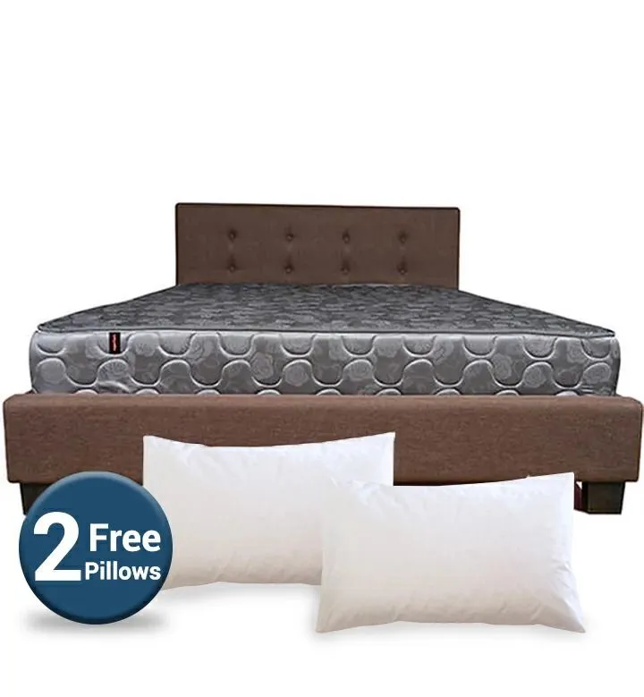🎁 2 FREE Pillows! Ndovu 8-Inch Quilted Mattress 🛏️ | High-Density Foam | Elegant Red Finish | Durable & Comfortable | Premium Sleep Support | 2-Year Warranty 🌙✨