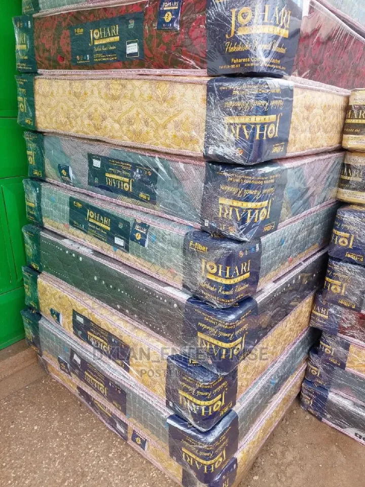 🎁  | JOHARI 8-Inch Quilted Medium Duty Mattress 🧵💠 | High-Density Foam 🧽 | High Firm Support 😌 | 3-Year Warranty 🛡️ | Elegant Design ✨