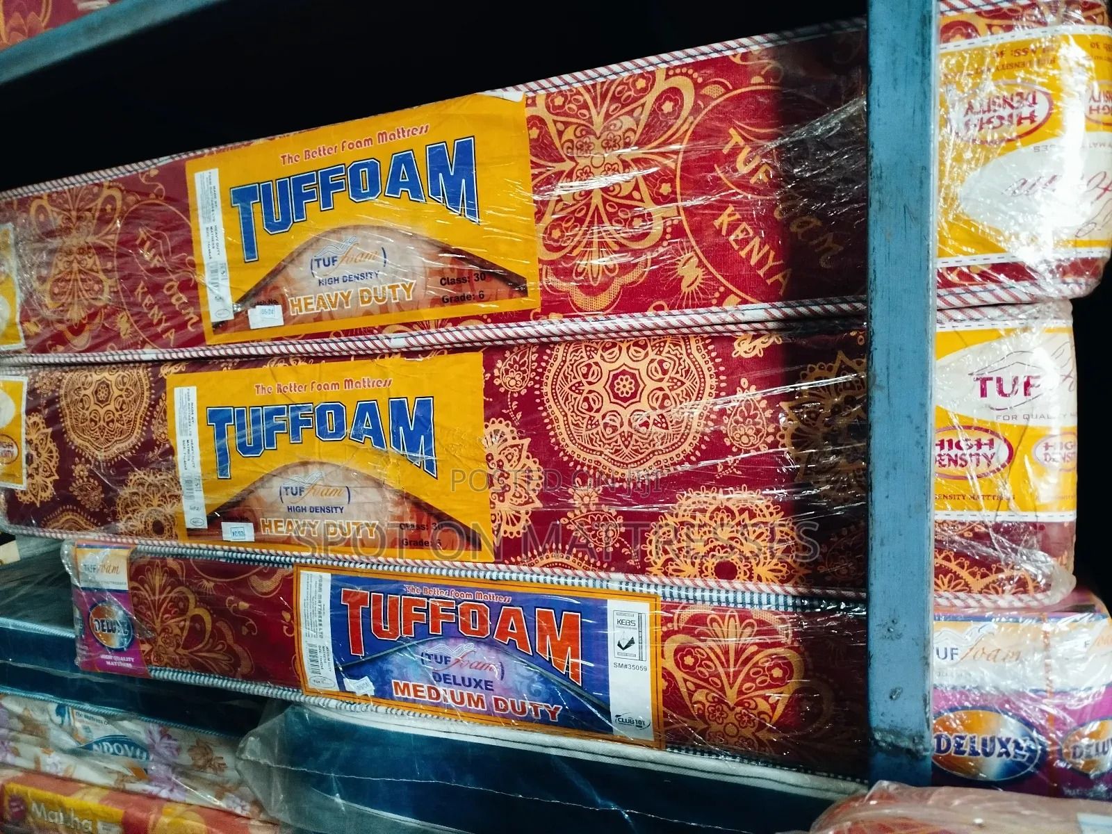 💪 TUFFOAM 6-Inch Plain Heavy Duty Mattress 🛏️ | High-Density Support Core 🧽 | Firm & Durable 💯 | Sleek Plain Finish 🧼 | Built for Daily Tough Use 🔥