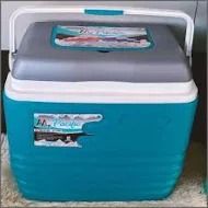 🧊 Pacific Cooler Box – Ice Chest for Outdoor Travel, Food Storage, Events, and Deliveries ❄️ Durable with Foldable Handle & Leak-Proof Lid