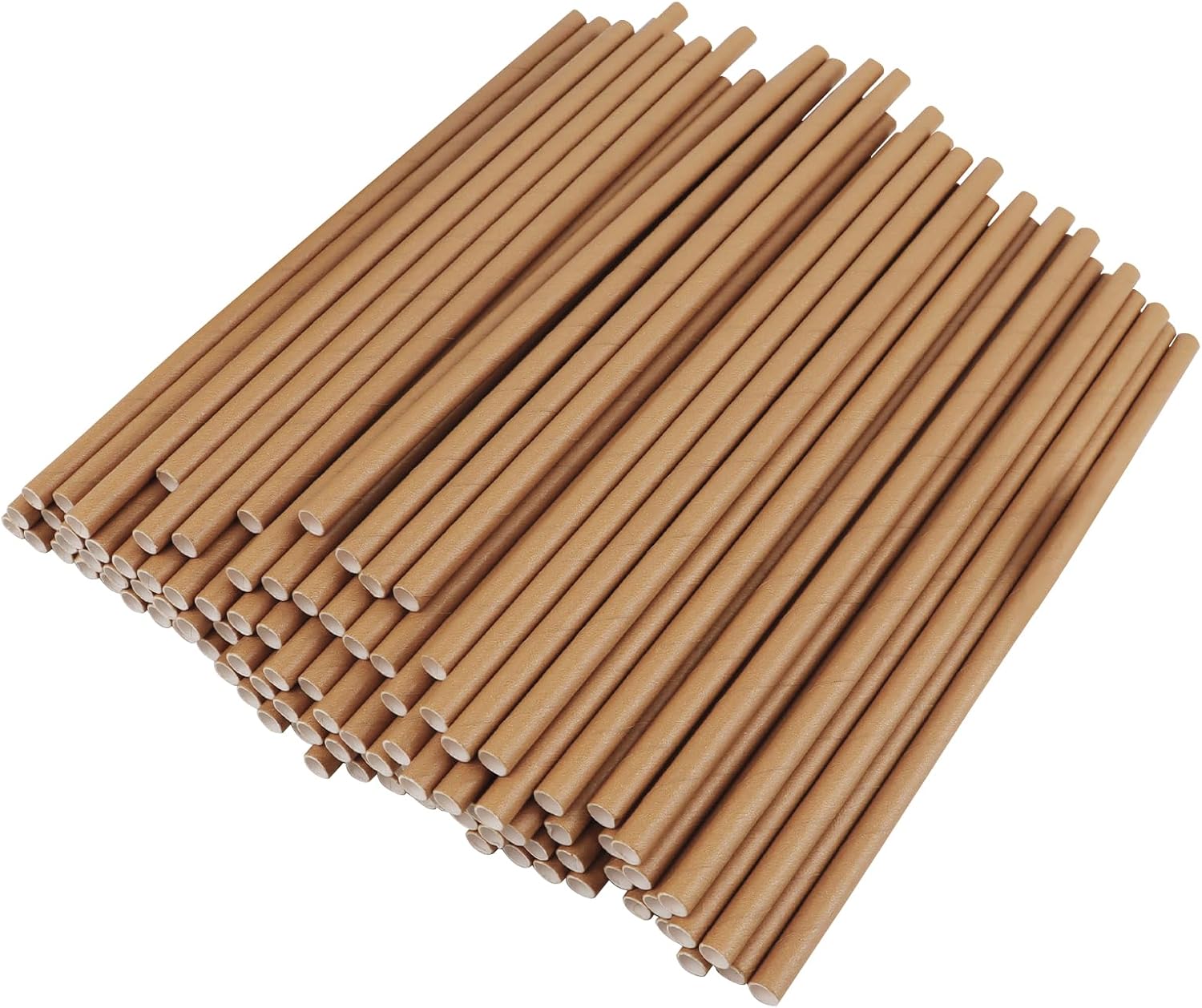 10 Pack Kraft Paper Straws Biodegradable co-Friendly Drinking Bulk for Party Supplies, Bridal/Baby Shower, Birthday, Mixed Drinks, Weddings, Restaurant, Food Service