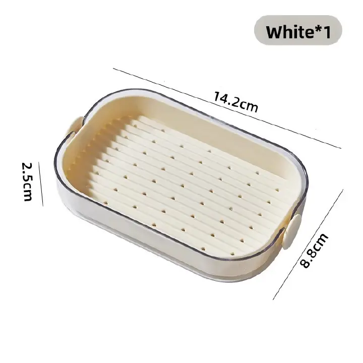 Ins wind transparent uncovered PET soap box bathroom large capacity soap box can drain water student dormitory soap box