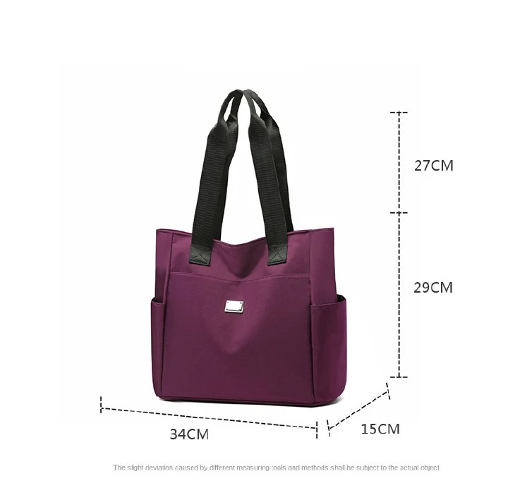 Strong Waterproof Ladies Bag - Big Everyday Tote for Office, Market and College