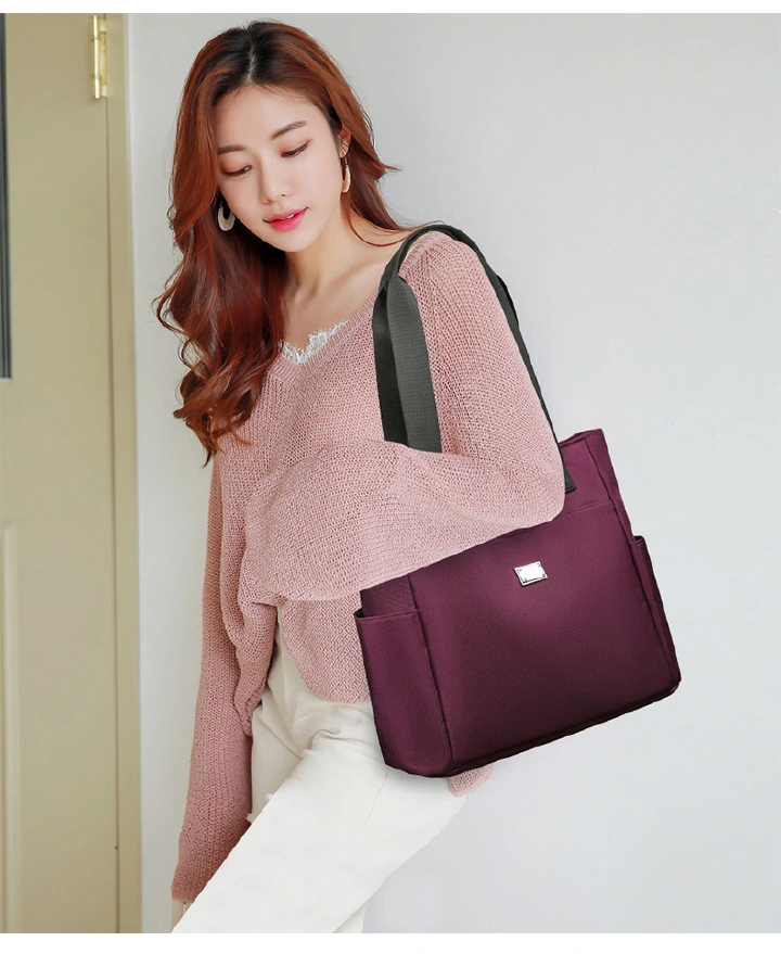 Strong Waterproof Ladies Bag - Big Everyday Tote for Office, Market and College