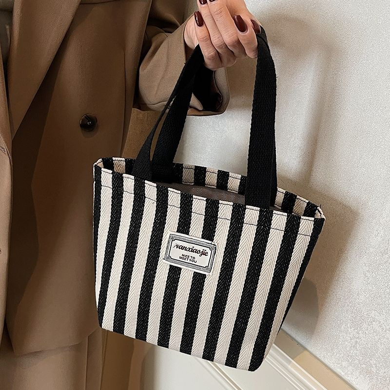 Commuting Japanese cartoon single shoulder large capacity unlined cloth bag tote versatile student class canvas tote bag