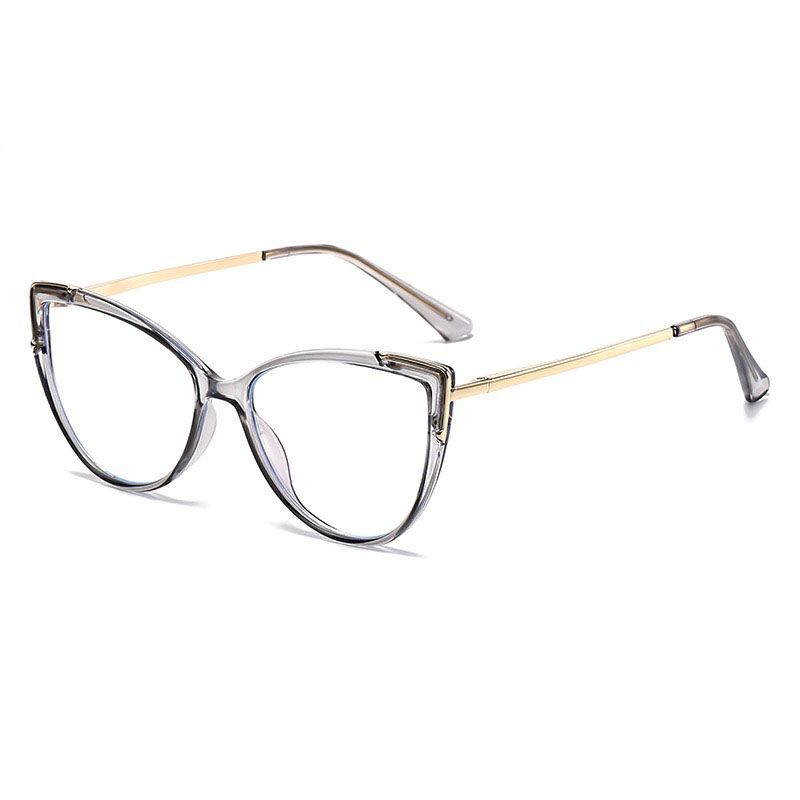 Candy Color Cat Eye Photochromic ultraviolet-proof Anti Blue Light Computer Eyeglasses Prescription Myopia Optical Glasses Frame