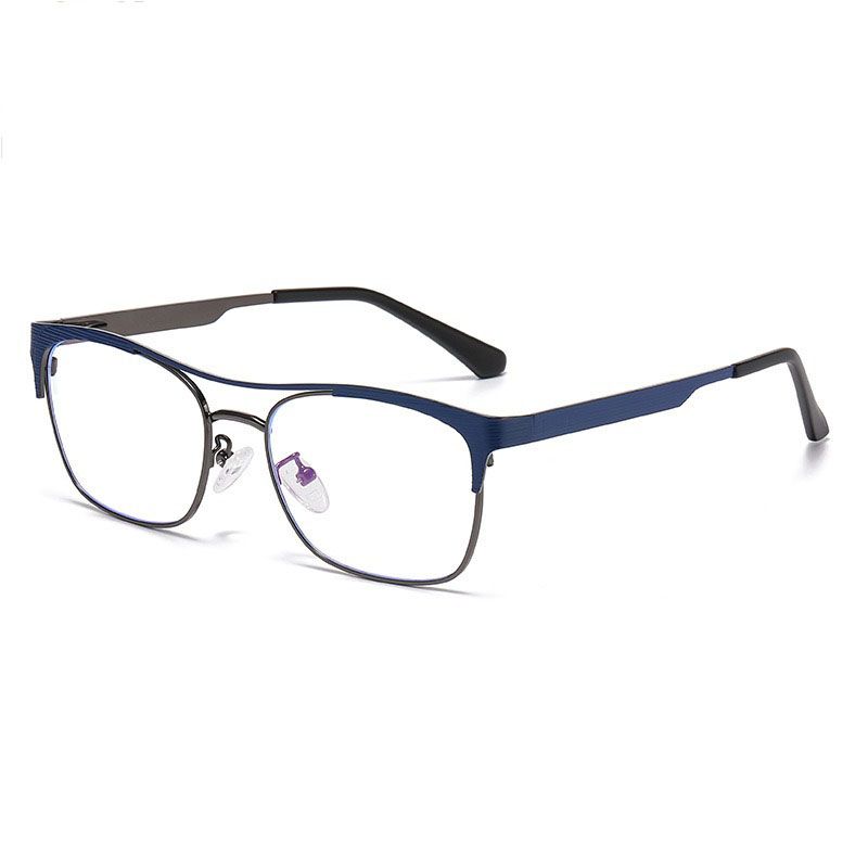 Computer Eye Photochromic Eyeglasses Metal Optical Frame Myopia Optical Glasses Changing Lenses Anti Blue Glasses