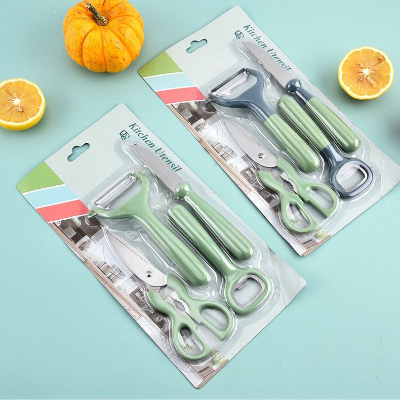 Multifunctional Stainless Steel Kitchen Gadget Set Household Fruit Knife and Planer