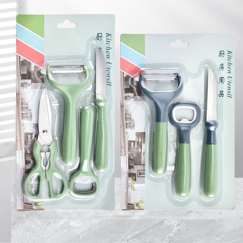 Multifunctional Stainless Steel Kitchen Gadget Set Household Fruit Knife and Planer