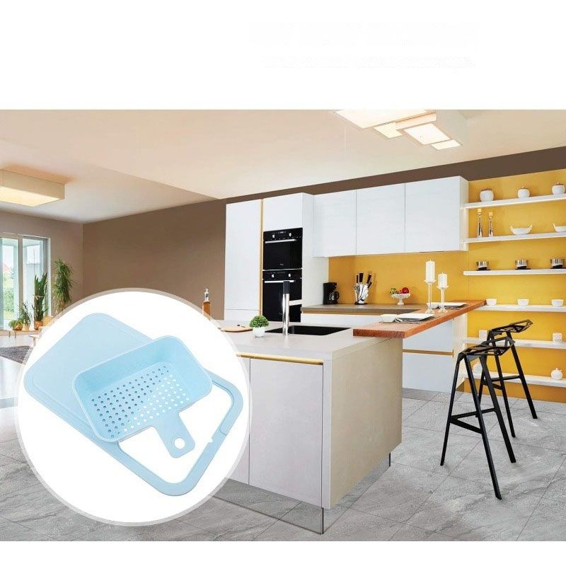Cutting Board Water Filter Kitchen Vegetable Meat Chopping Board Plastic Easy Drainage Stylish Practical