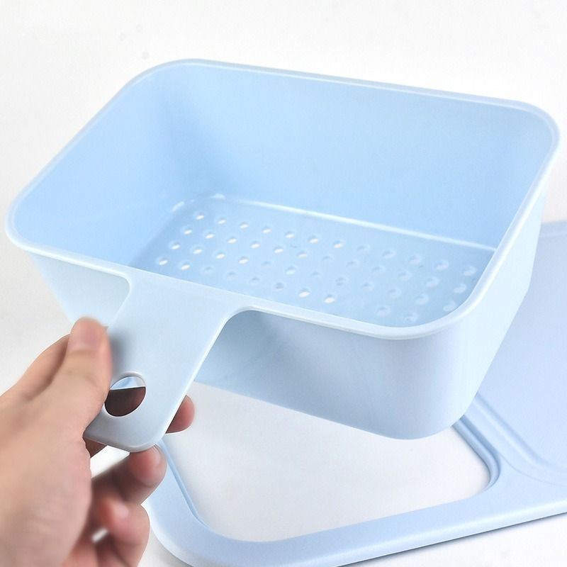 Cutting Board Water Filter Kitchen Vegetable Meat Chopping Board Plastic Easy Drainage Stylish Practical