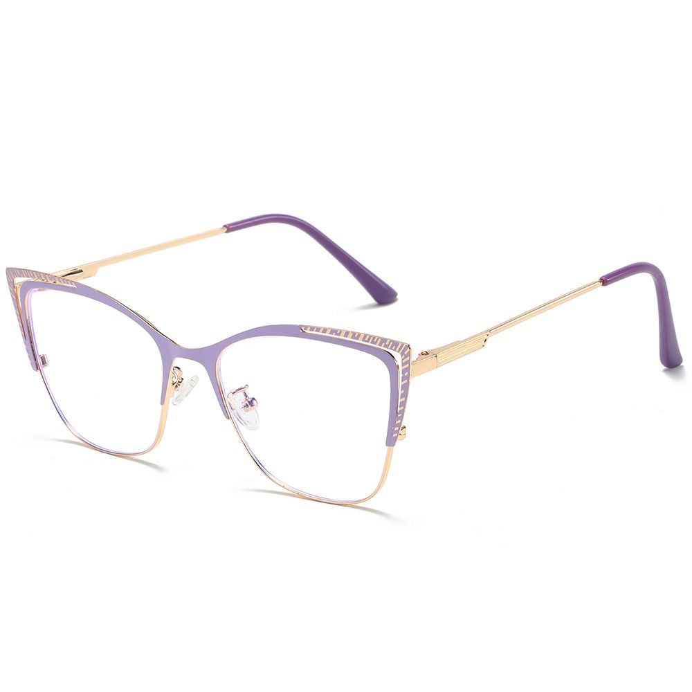 New Color Changing Cat Eye Anti-blue Light Glasses Frames Women Men Square Computer Optical Eyeglasses