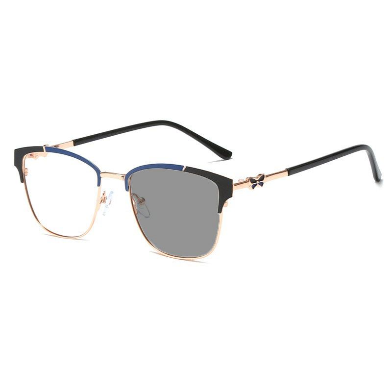 Hot Selling Fashion Metal Anti Blue Light Glasses Frame Luxury Crystal Cat Eye Female Eyeglasses Frames photochromic sunglasses