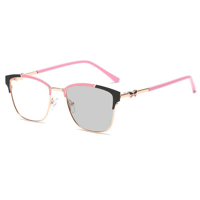 Hot Selling Fashion Metal Anti Blue Light Glasses Frame Luxury Crystal Cat Eye Female Eyeglasses Frames photochromic sunglasses