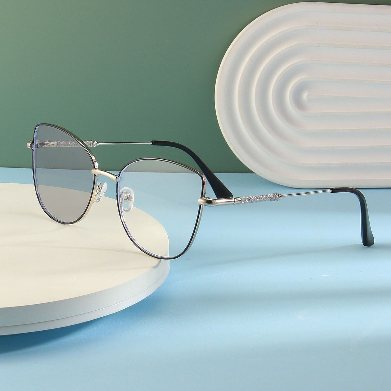 Fashion Cat Eye Photochromic Fashion Glasses Women Anti Blue Light Glasses Boho Shades Beach Accessories Photochromic Plastic Sunglasses photochromic sunglasses